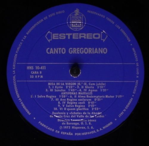 Hispavox HHS 10-411 - Escolanía De La Abadia De Santa Cruz Del V - Image 4