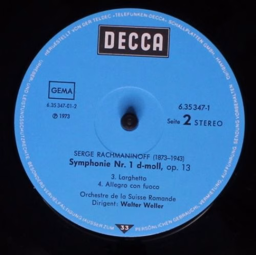 DECCA 6.35347 EX - Sergei Rachmaninoff, L'Orchestre De La Suisse - Image 5