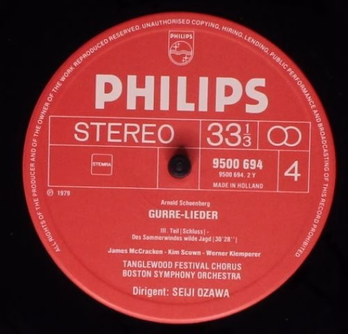 Philips 6769 038 - Arnold Schoenberg, Jessye Norman, Tatiana Tro - Image 7