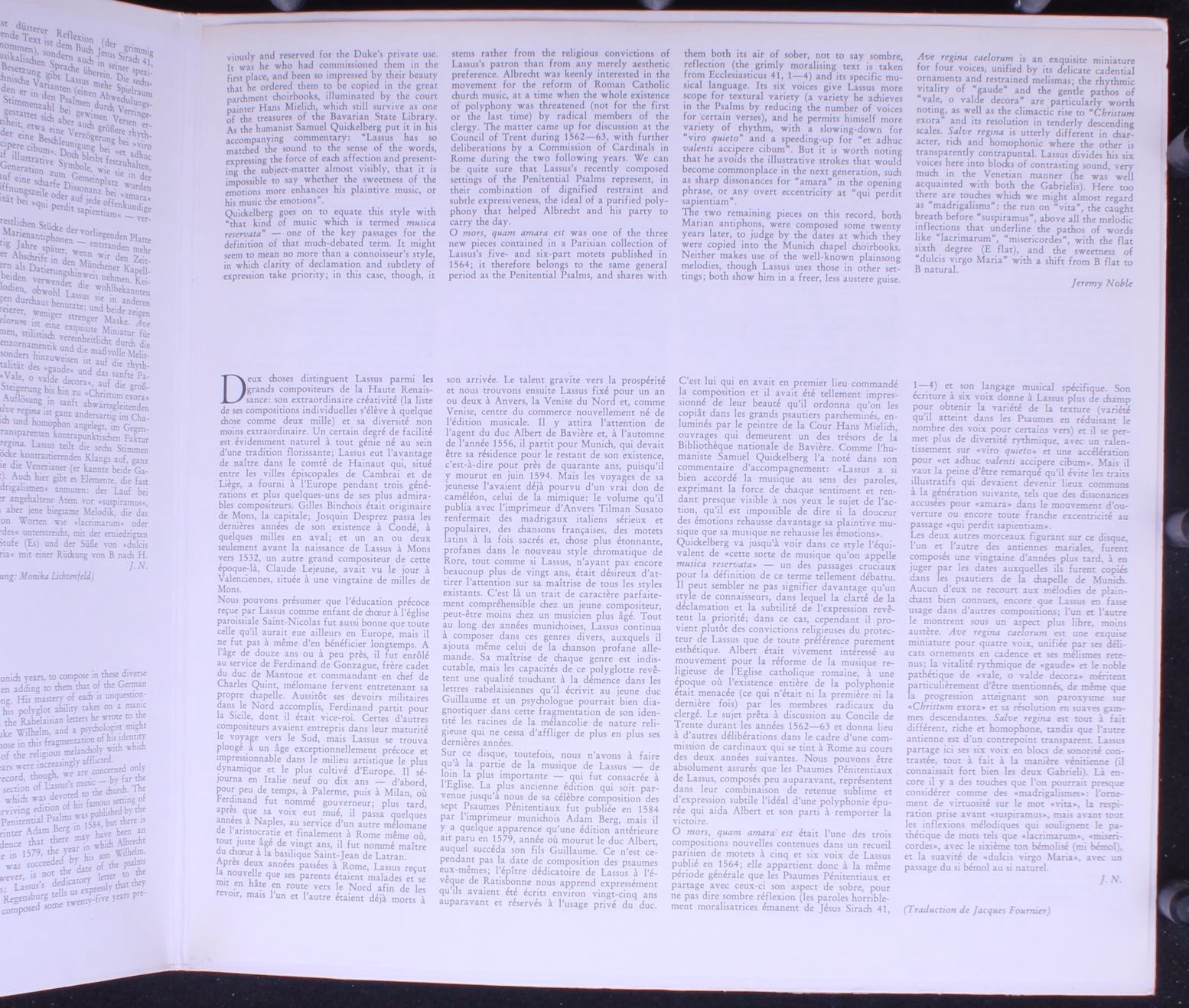 Archiv Produktion 2533 290 - Roland de Lassus, Pro Cantione Anti - Image 2
