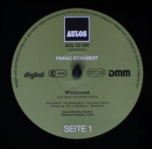 AULOS AUL 53 590/91 - Franz Schubert, Klaus Mertens, Ekkehard Sc - Image 4