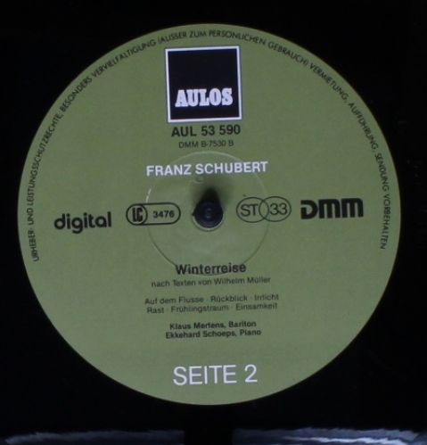 AULOS AUL 53 590/91 - Franz Schubert, Klaus Mertens, Ekkehard Sc - Image 5