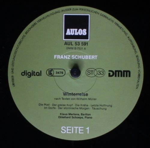 AULOS AUL 53 590/91 - Franz Schubert, Klaus Mertens, Ekkehard Sc - Image 6