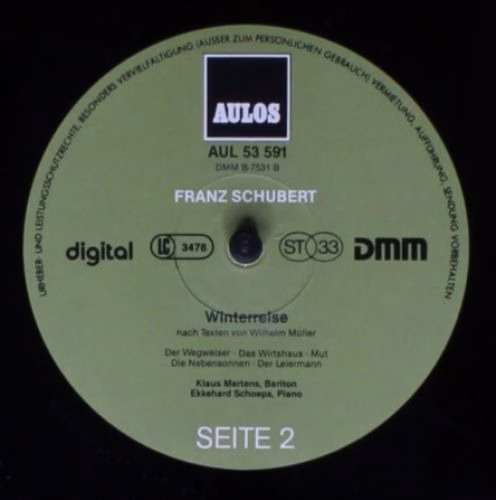 AULOS AUL 53 590/91 - Franz Schubert, Klaus Mertens, Ekkehard Sc - Image 7