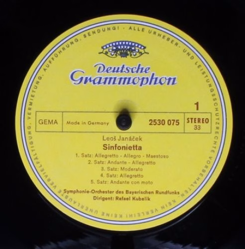Deutsche Grammophon 2530075 - Leoš Janáček, Symphonie-Orchester - Image 3