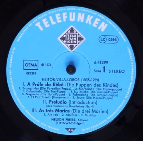 Telefunken SAT 22547 - Heitor Villa-Lobos, Nelson Freire - Klavi - Image 4