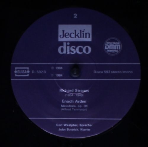 Jecklin-Disco 592 - Richard Strauss, Gert Westphal, John Buttric - Image 4