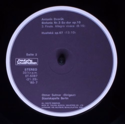 Eterna ET-5087 - Antonín Dvořák - Sinfonie Nr. 3 Es-Dur Op. 10 - Image 5