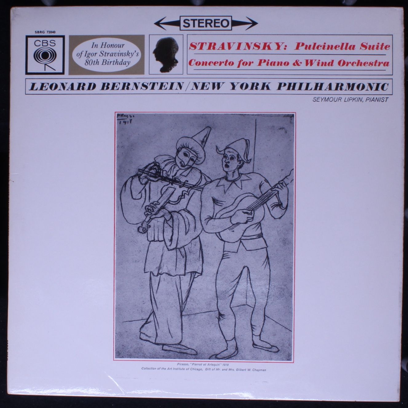 CBS SBRG 72040 - Igor Stravinsky, Leonard Bernstein, New York Ph