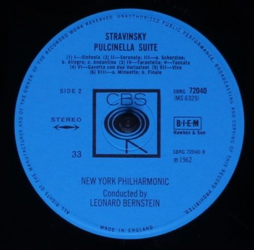 CBS SBRG 72040 - Igor Stravinsky, Leonard Bernstein, New York Ph - Image 4