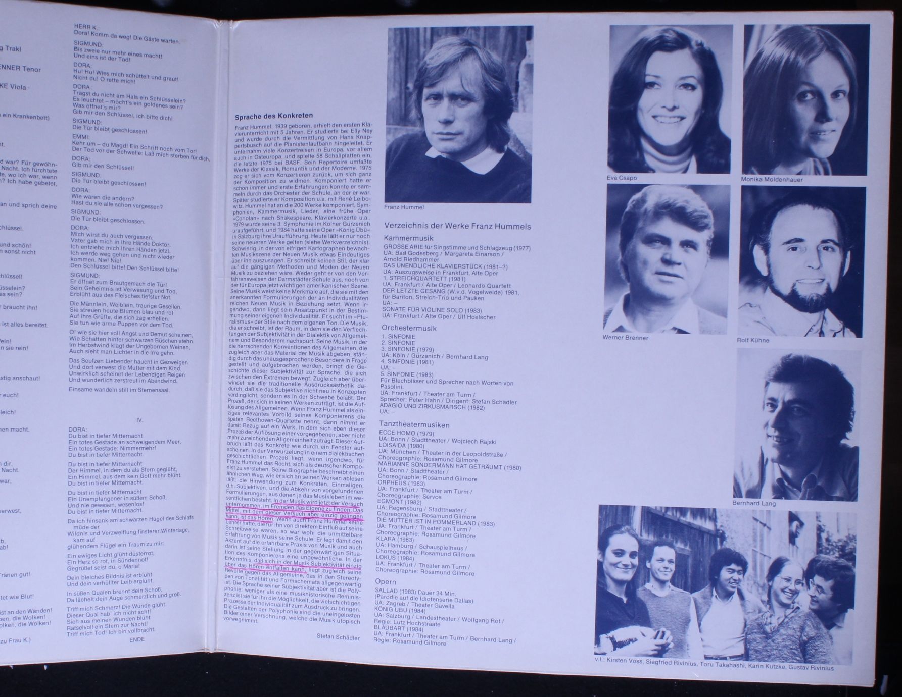 Theater Am Turm Edition TAT IV/2/84 - Franz Hummel - Blaubart - Image 2