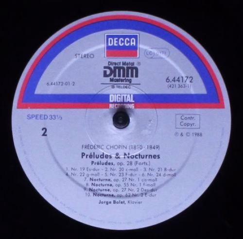 DECCA 421 363-1 (6.44172 AZ) - Frédéric Chopin, Jorge Bolet - 24 - Image 4