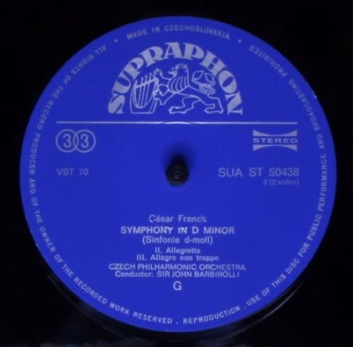 Supraphon SUA ST 50438 - César Franck, Sir John Barbirolli, The - Image 4
