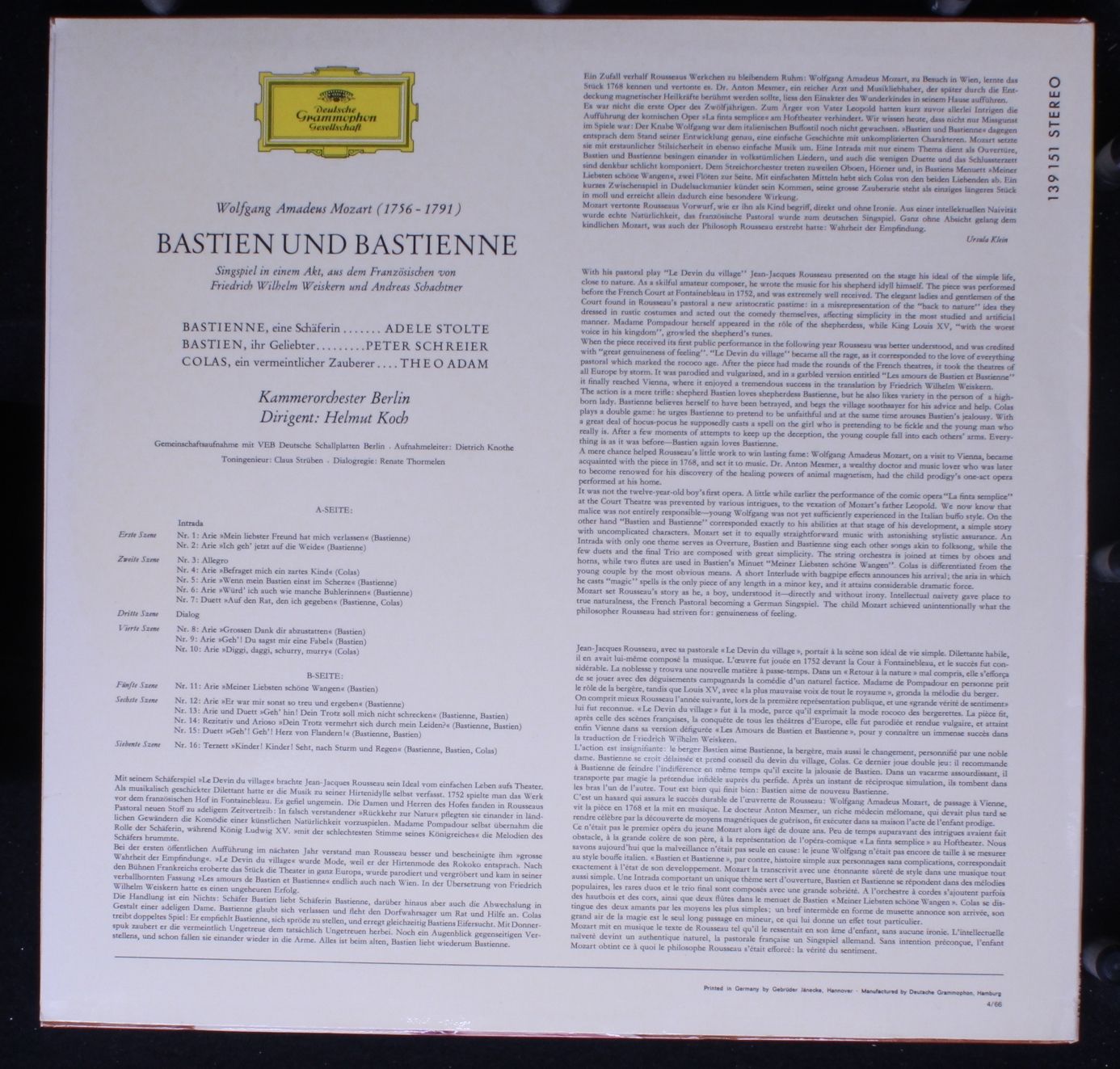 Deutsche Grammophon SLPM 139 151 - Wolfgang Amadeus Mozart, Pete - Image 2