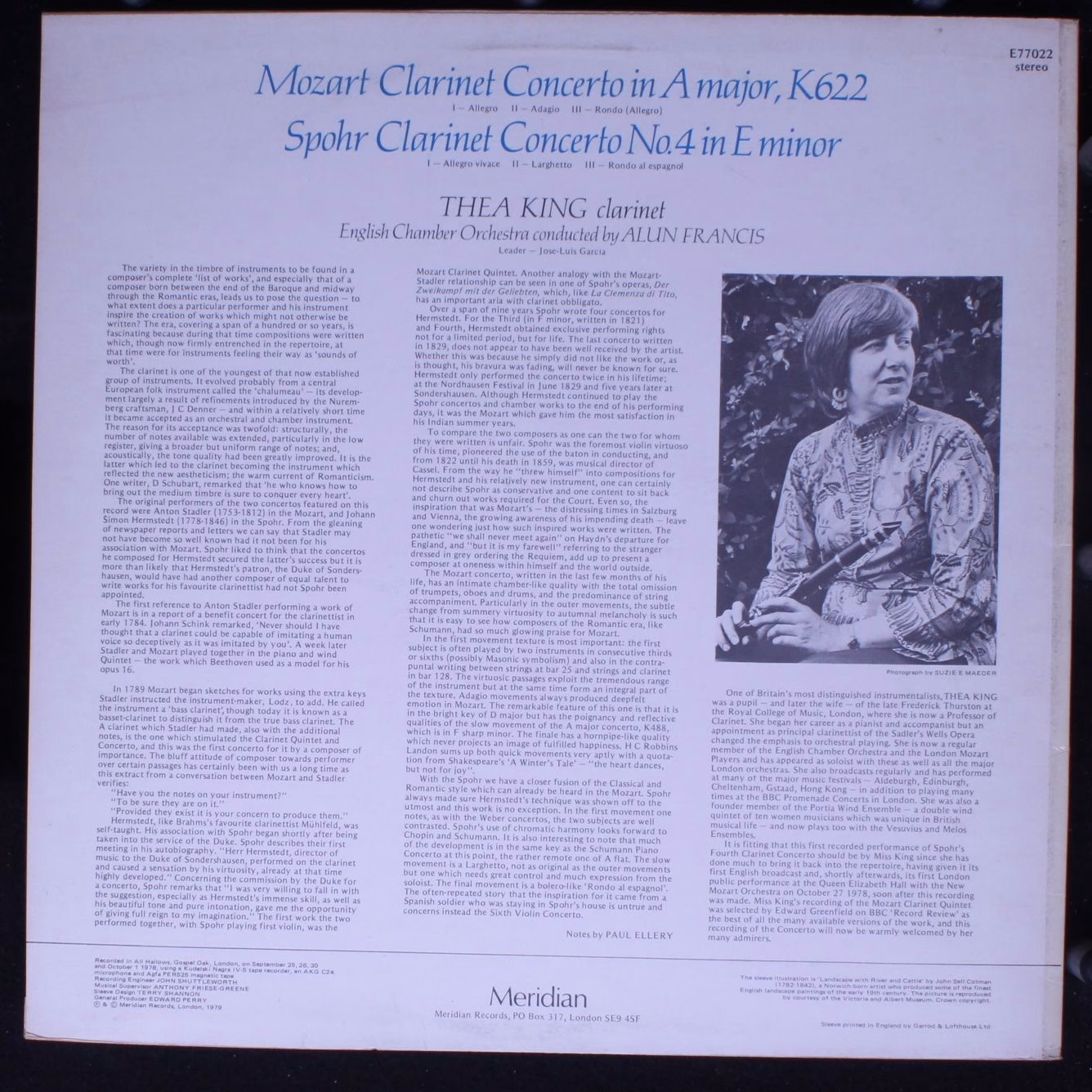 Meridian (2) E77022 - Wolfgang Amadeus Mozart, Louis Spohr, Thea - Image 2