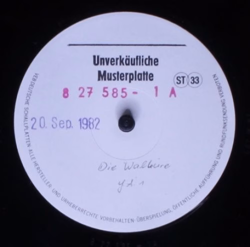 Not On Label 8 27 585 - Richard Wagner, Staatskapelle Dresden, M