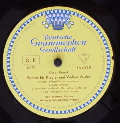 Deutsche Grammophon LPM 18633 - Johannes Brahms, César Franck - - Image 4