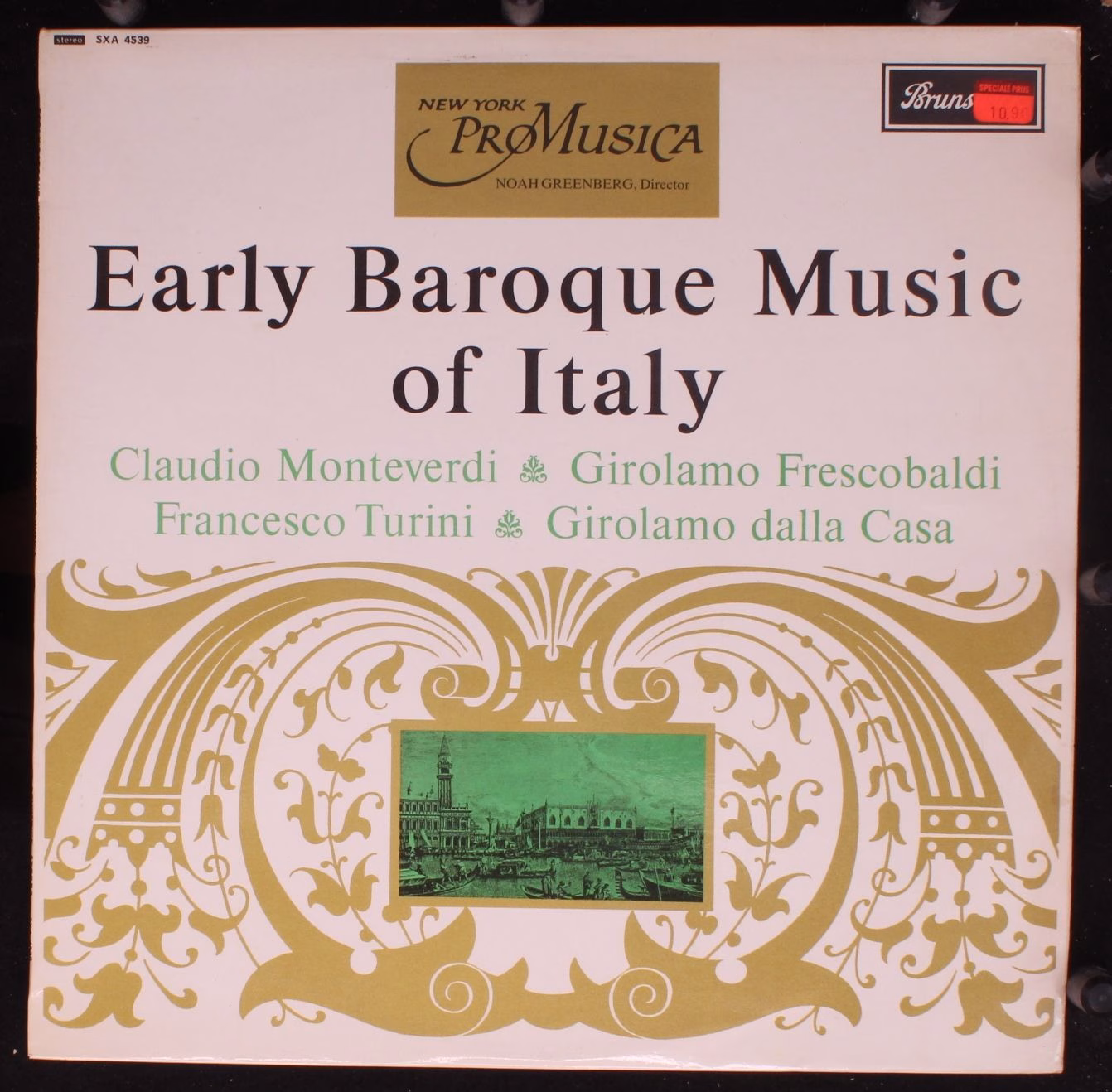 Brunswick SXA 4539 - New York Pro Musica, Noah Greenberg, Claudi
