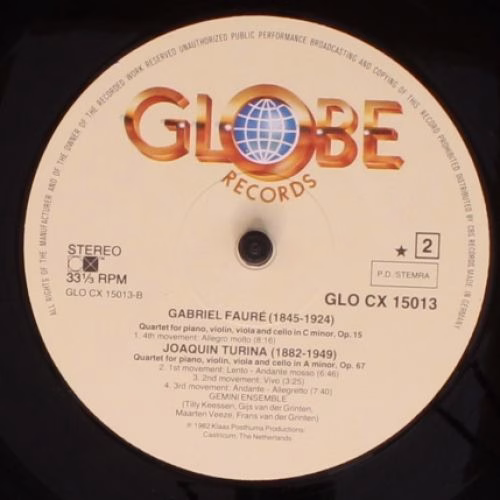 Globe GLO CX 15013 - Gemini Ensemble (2), Gabriel Fauré, Joaquín - Image 4