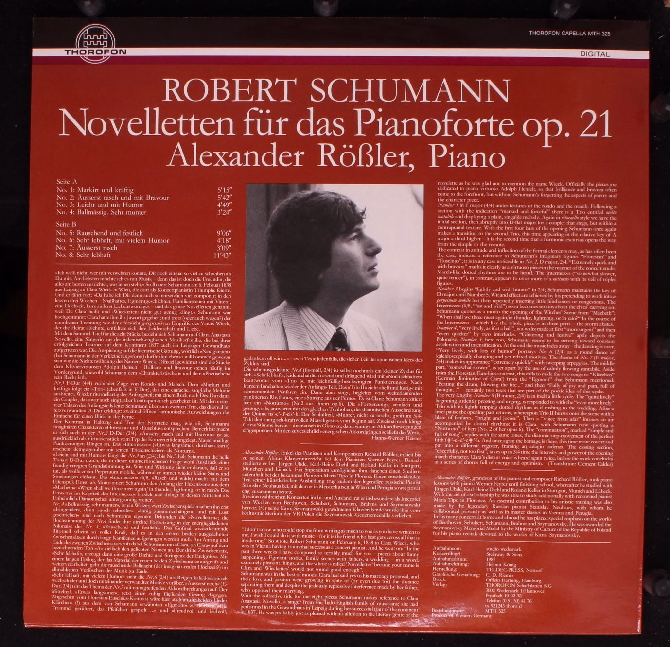 Capella (4) MTH 325 - Robert Schumann, Alexander Rössler - Novel - Image 2