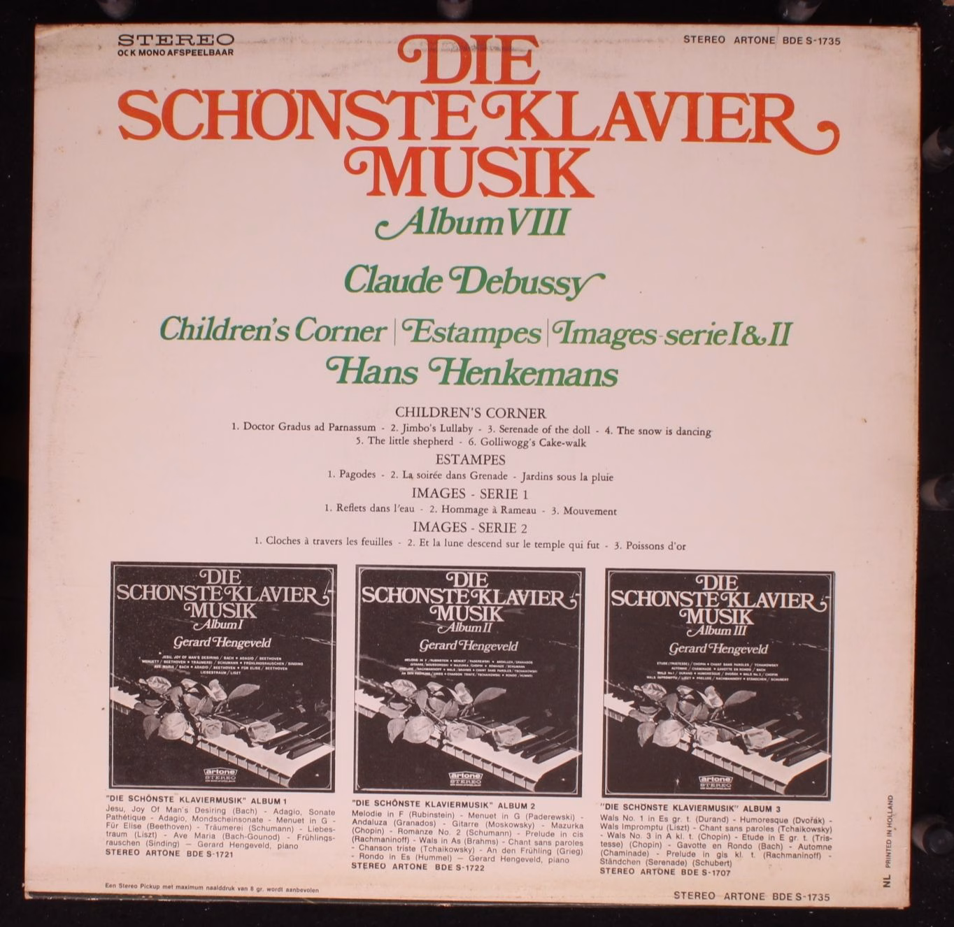 Artone BDE S-1735 - Claude Debussy, Hans Henkemans - Die Schönst - Image 2