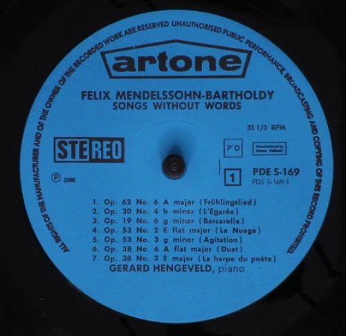 Artone PDE 169 - Felix Mendelssohn-Bartholdy, Gerard Hengeveld - - Image 3