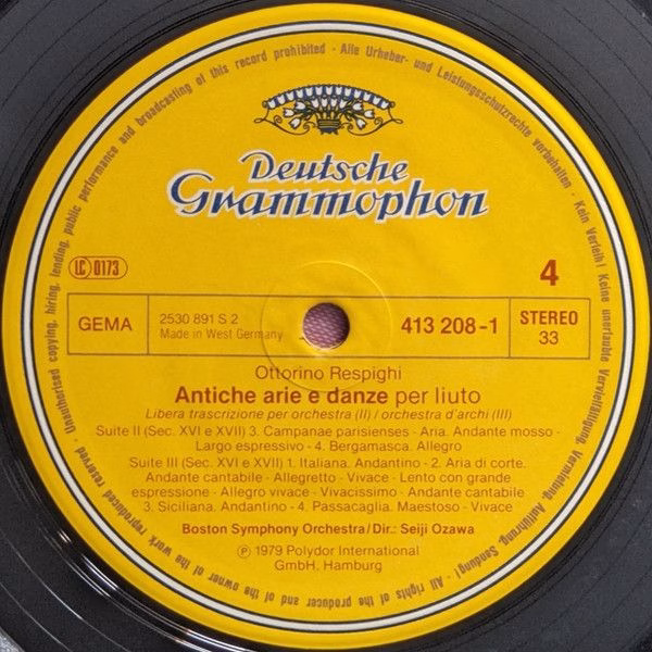 Deutsche Grammophon 413 206-1 - Ottorino Respighi, Boston Sympho - Image 8