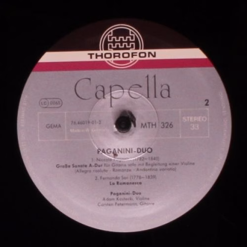 Thorofon Capella MTH 326 - Paganini-Duo, Niccolò Paganini, Arcan - Image 4