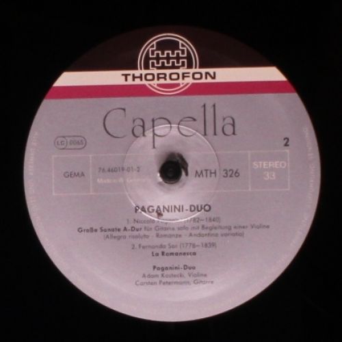 Thorofon Capella MTH 326 - Paganini-Duo, Niccolò Paganini, Arcan - Image 4