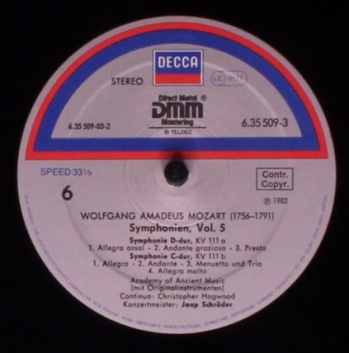 DECCA 6.35509 - Wolfgang Amadeus Mozart, Jaap Schröder, Christop - Image 10