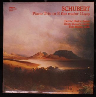 Hungaroton SLPX 11967 - Franz Schubert - Piano Trio In E Flat Ma