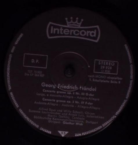 Intercord 29 928-9/1-2 - Georg Friedrich Händel, Süddeutsche Kam - Image 5
