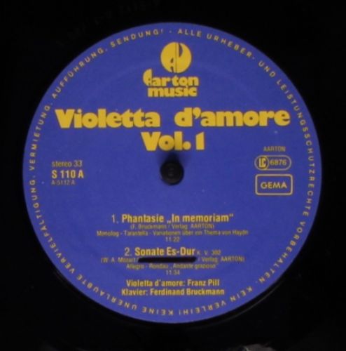 Aarton Music S 110 - Various - Violetta D'amore Vol.1 - Image 3
