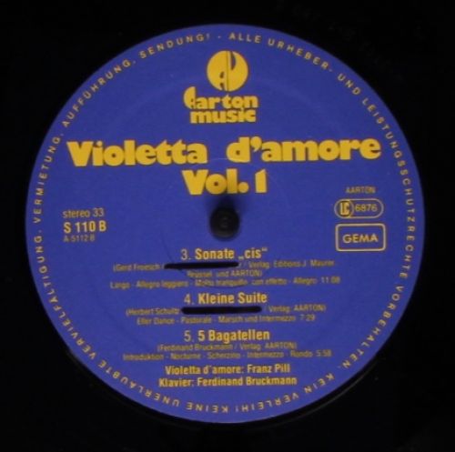 Aarton Music S 110 - Various - Violetta D'amore Vol.1 - Image 4