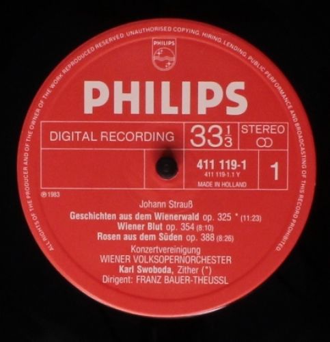 Philips 411 119-1 - Johann Strauss Jr., Wiener Volksopernorchest - Image 3
