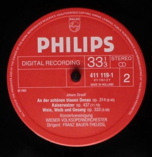 Philips 411 119-1 - Johann Strauss Jr., Wiener Volksopernorchest - Image 4