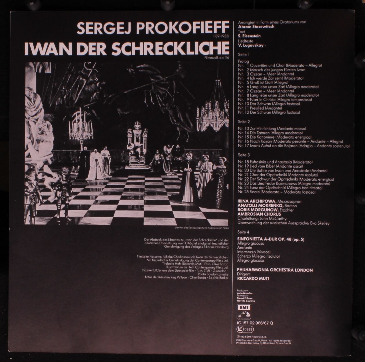 His Master's Voice 1C 157-02 966/67 Q - Sergei Prokofiev, Ирина - Image 5