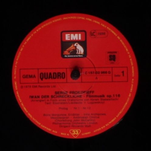 His Master's Voice 1C 157-02 966/67 Q - Sergei Prokofiev, Ирина - Image 6