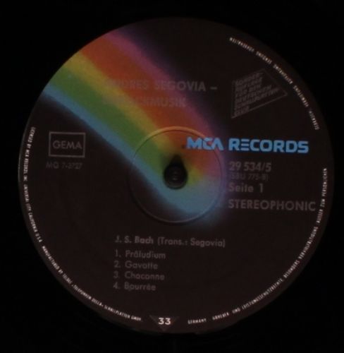 MCA Records J 534/9 - Andrés Segovia - Barockmusik - Image 3