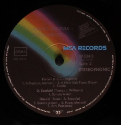 MCA Records J 534/9 - Andrés Segovia - Barockmusik - Image 4