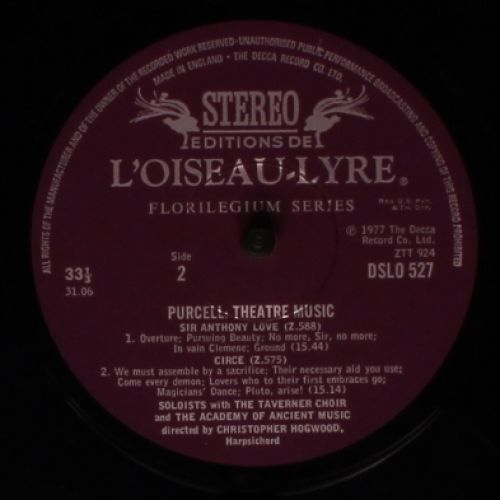 L'Oiseau-Lyre DSLO 527 - Henry Purcell, The Academy Of Ancient M - Image 5