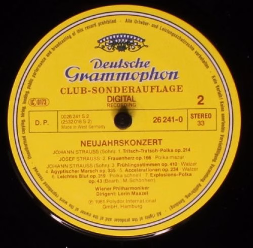 Deutsche Grammophon 26 241-0 - Lorin Maazel, Wiener Philharmonik - Image 4
