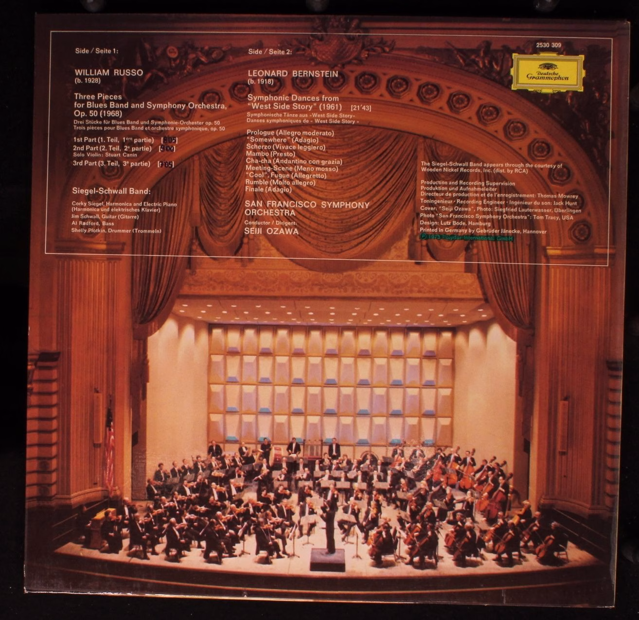 Deutsche Grammophon 2530 309 - Leonard Bernstein, Bill Russo, Th - Image 2