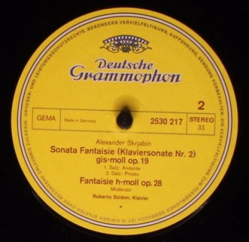 Deutsche Grammophon 2707 058 - Alexander Scriabin, Roberto Szido - Image 6