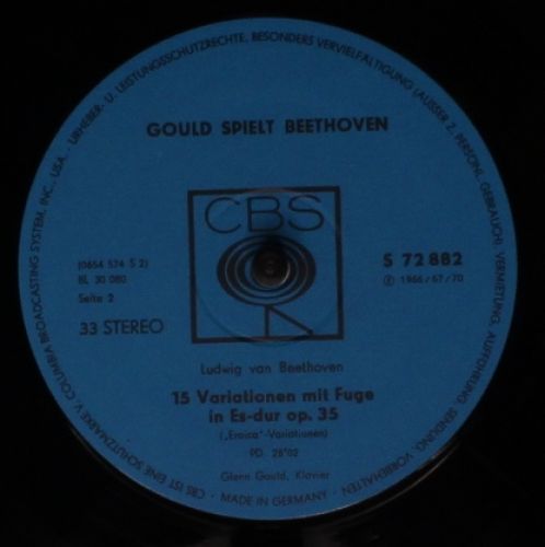 CBS S 72 882 - Glenn Gould, Ludwig van Beethoven - ›Eroica‹ - Va - Image 4