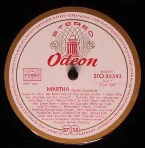 Odeon STO 80 593 - Anneliese Rothenberger, Hetty Plümacher, Frit - Image 3