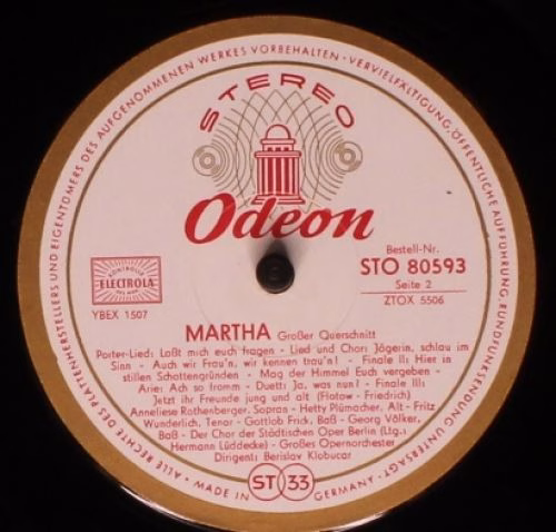 Odeon STO 80 593 - Anneliese Rothenberger, Hetty Plümacher, Frit - Image 4