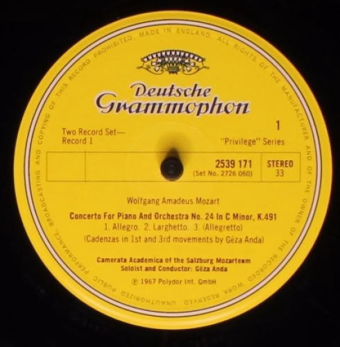Deutsche Grammophon 2726 060 - Wolfgang Amadeus Mozart, Géza And - Image 4