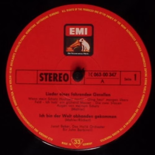 Die Stimme Seines Herrn 1 C 063-00 347 - Gustav Mahler, Janet Ba - Image 3