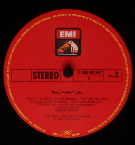 Die Stimme Seines Herrn 1 C 063-00 347 - Gustav Mahler, Janet Ba - Image 4